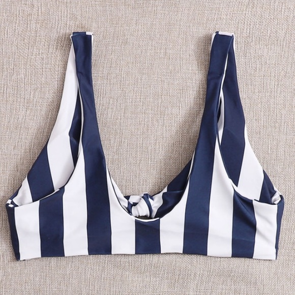 Striped Knot Front Bikini - Picture 4 of 5